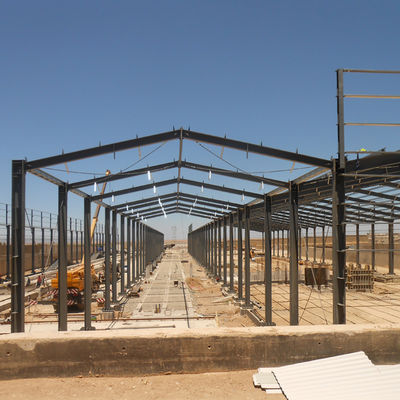 Hi-Q Solid Prefabricated Steel Frame Workshop Stal nierdzewna