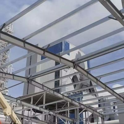 Niestandardowa, ocynkowana ogniowo, prefabrykowana konstrukcja stalowa warsztatu