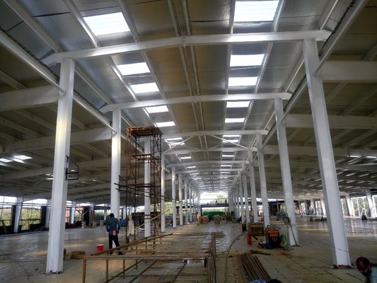 Konstrukcja stalowa hangar prefabrykowany walcowany na gorąco galwanizowany magazyn budynek szopka