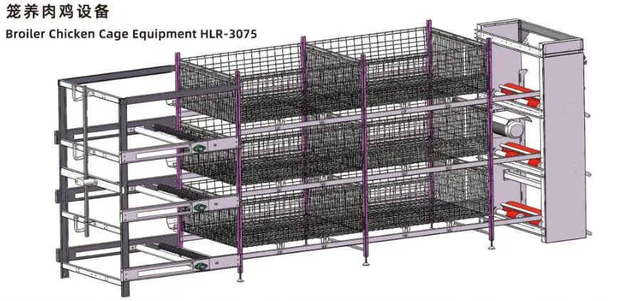 ISO system klatki kurczaka dla brojlerów 2