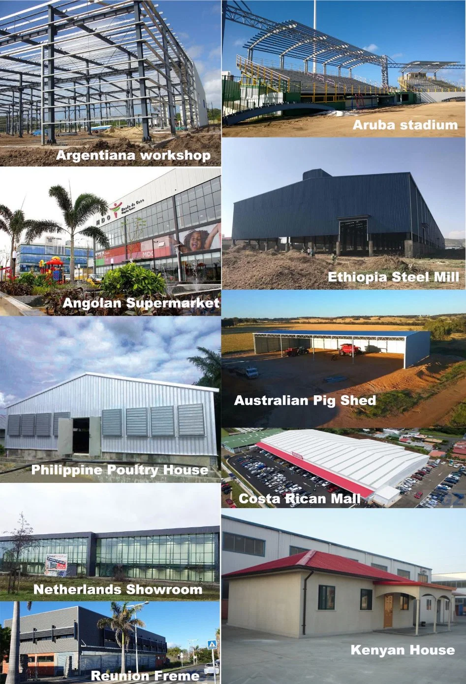 Cheap Prefabricated Workshop Prefab Steel Structure Hangar Storage Warehouse Metal Building